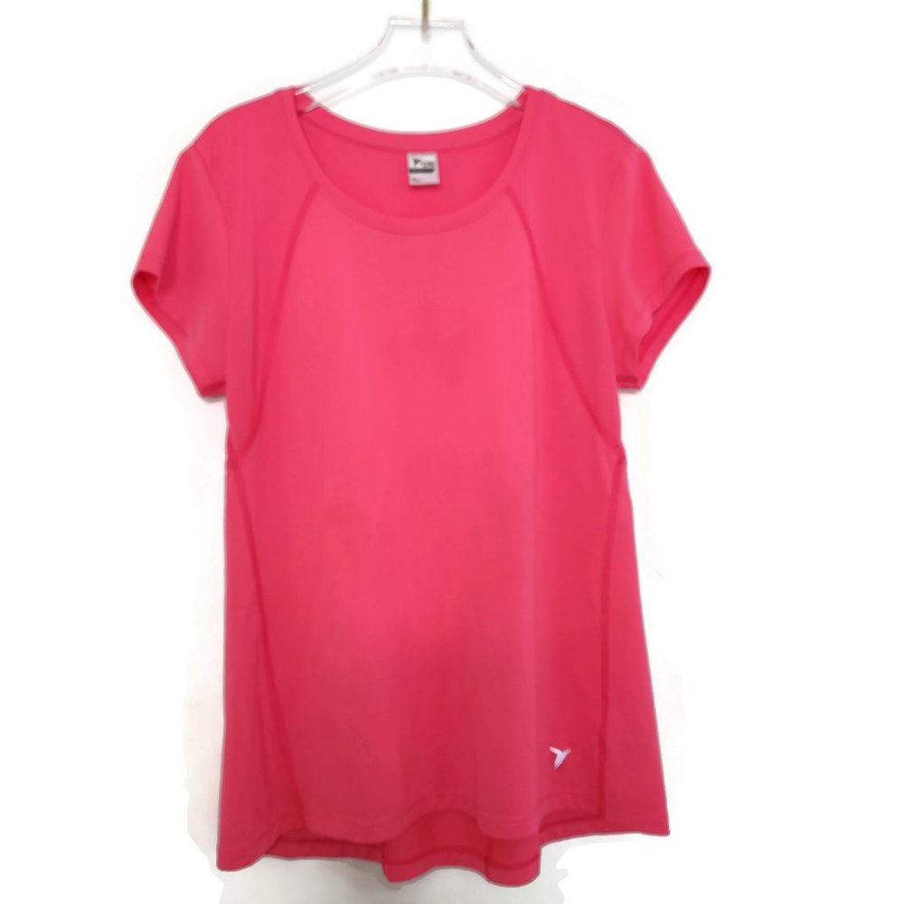 Old Navy Active Top Medium Pink Short Sleeve Stretch Breathable